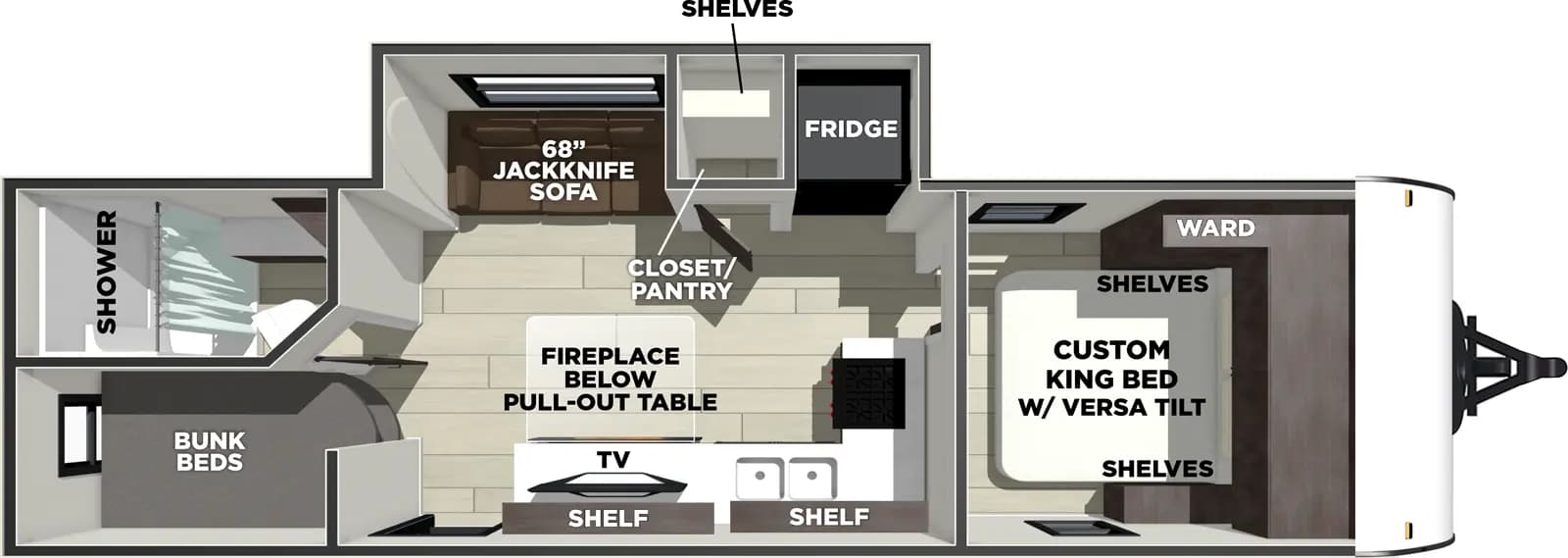 2026 Forest River Salem 260ICE floorplan