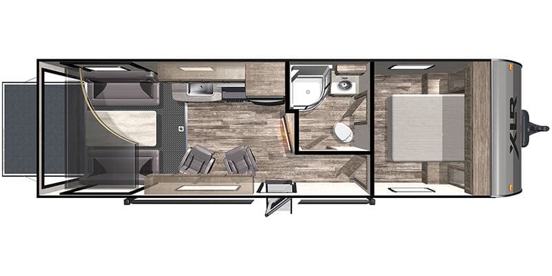 2021 Forest River XLR Boost 27QB floorplan