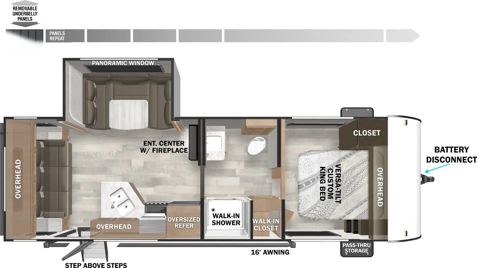 2026 Forest River Wildwood X-Lite 24RLXL floorplan