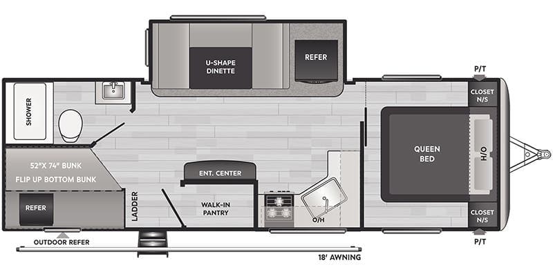 2022 Keystone Springdale East 251BH floorplan