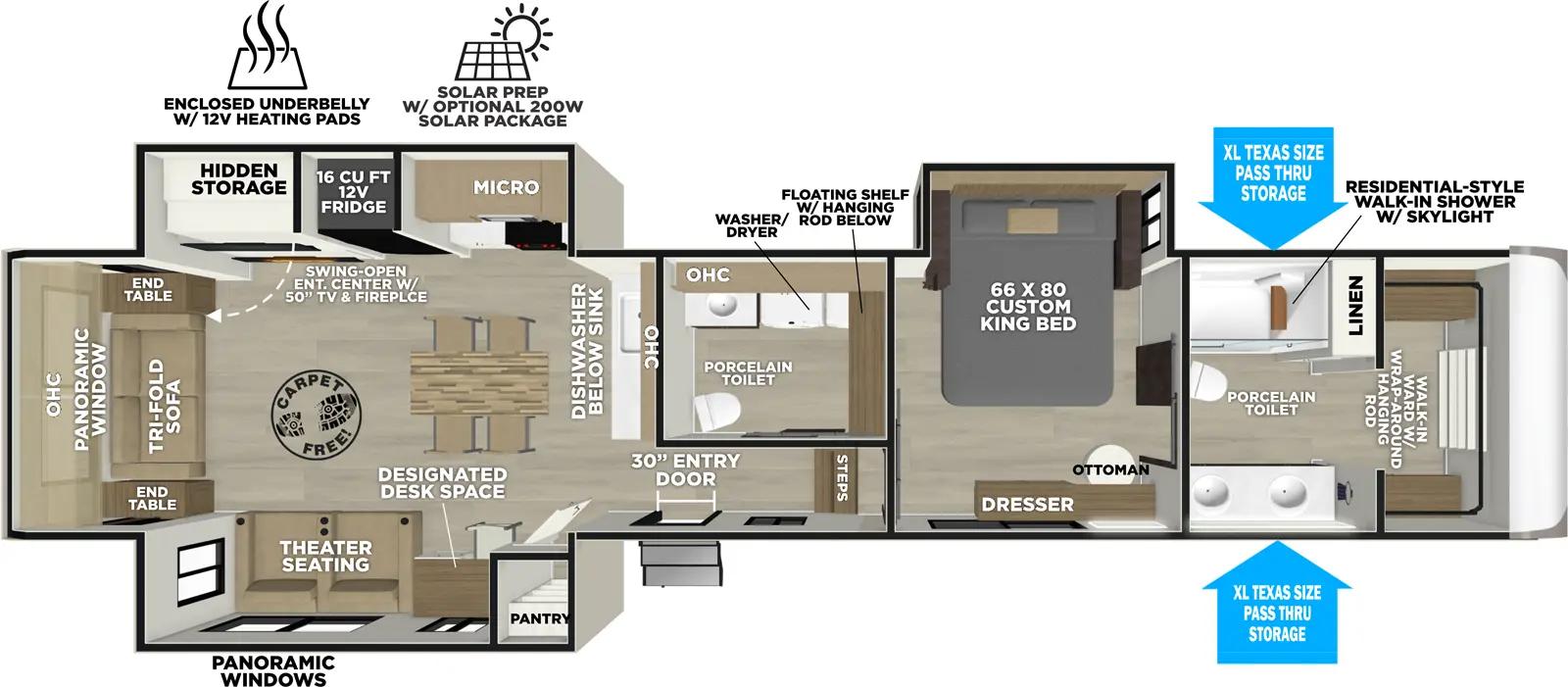 2026 Forest River Salem Hemisphere 380WDR floorplan