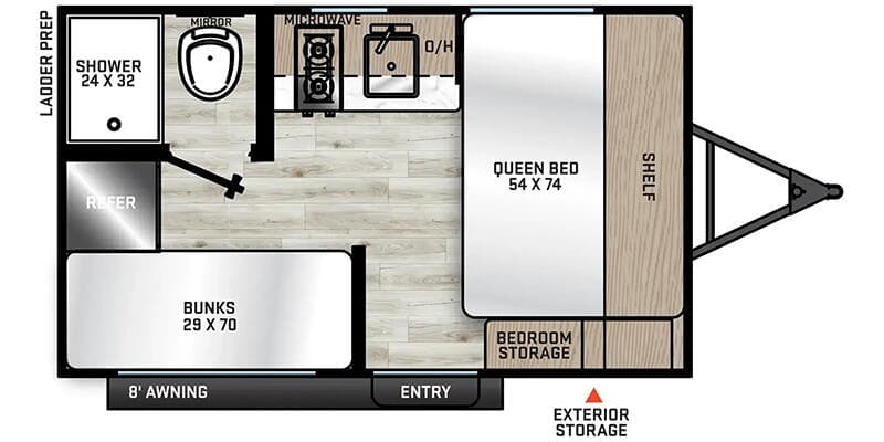 2025 Coachmen Catalina Summit Series 7 134BHX floorplan