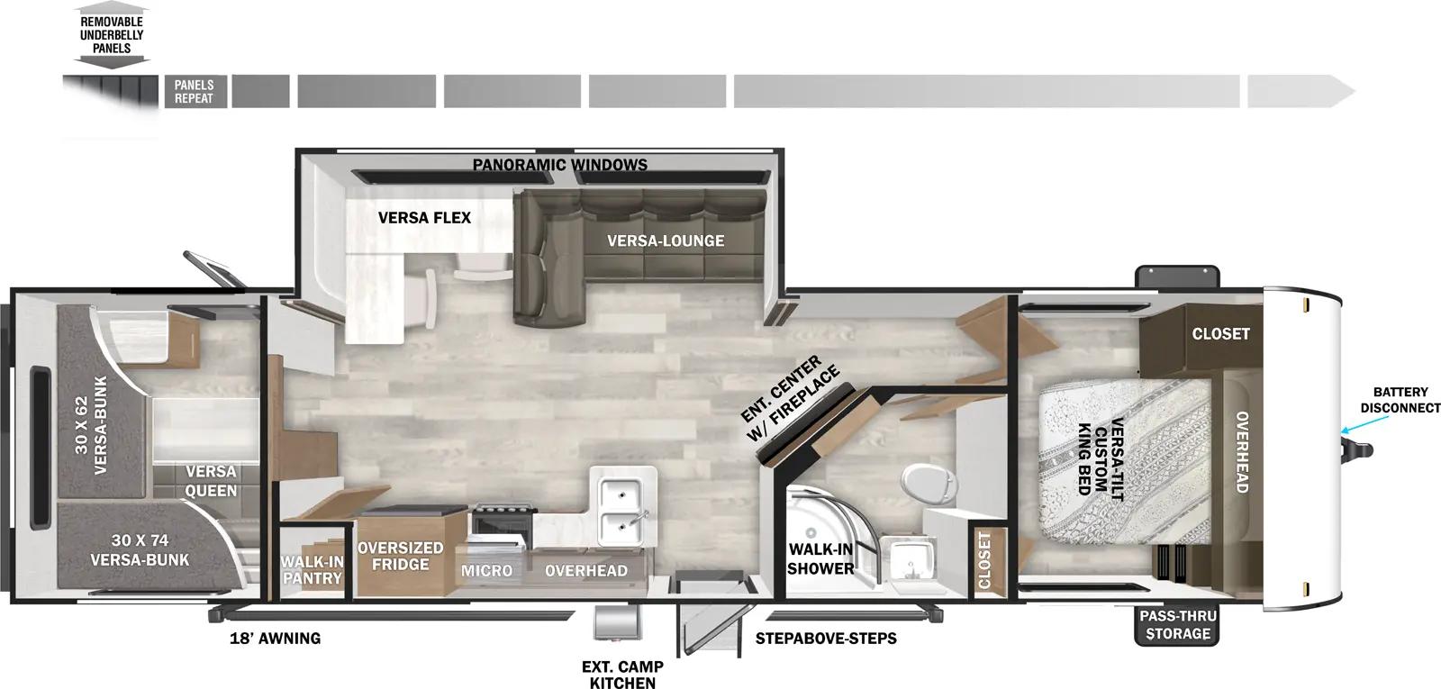 2026 Forest River Salem 29VBUD floorplan