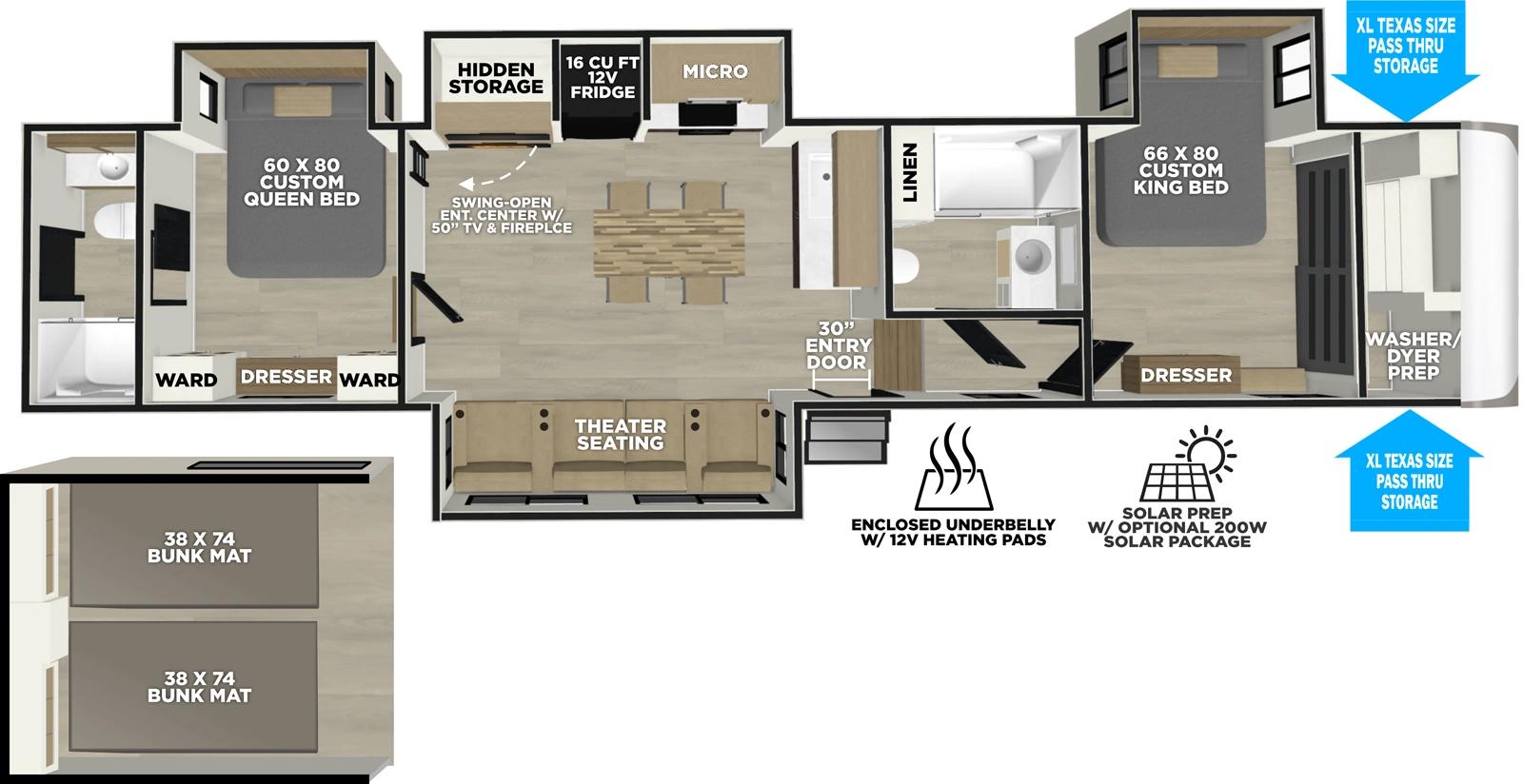 2026 Forest River Salem Hemisphere 376FAM floorplan