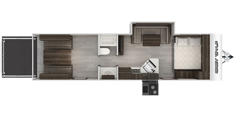 2020 Cherokee Grey Wolf floor plan